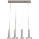 AFX Lighting LNAP99L30D1WHLNR4 54W LED Luna Pendant Light W/ 4- Linear Light, 120V, CCT 3000K, White Finish