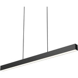 DALS Lighting LNPD48-CC-BK Boulevard Pendant 1 Light 1.88 inch Black Pendant Ceiling Light, Linear