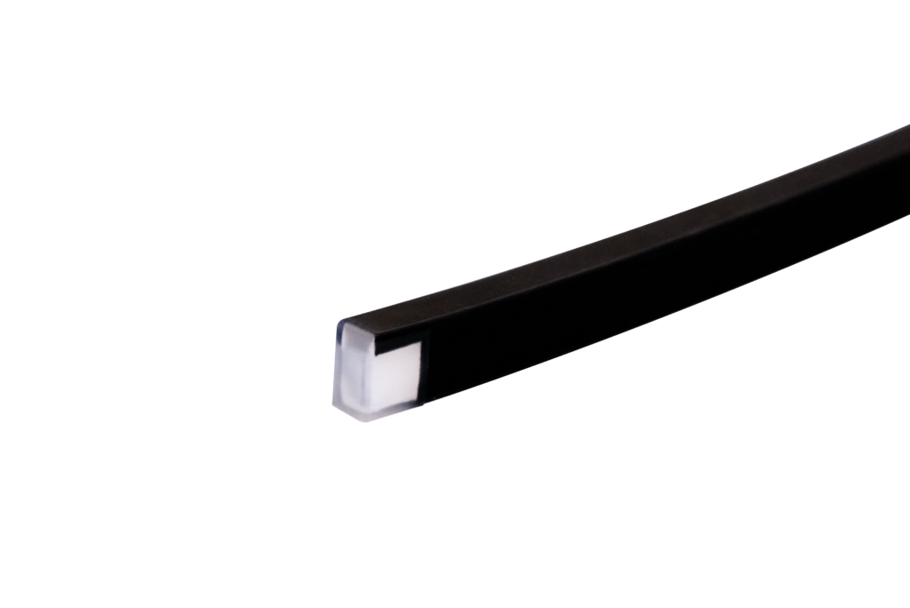 Core Lighting LNT45BK-F-40K-PF-24V-IP67 3.7W Flexible LED Neon Series - IP67 - Flat Lens - 40K - Black