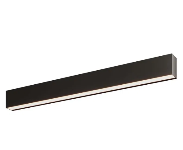 Dals Lighting LNWS48-CC-V-BK 48 Inch Linear Wall Sconce Light, 5CCT, 120-347V, 0-10V Black Finish