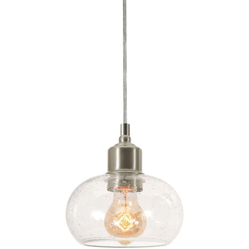 AFX Lighting LNYP07MBSN 7-in 60W Laney E26 Pendant Light, 120V, Nickel Finish