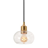 AFX Lighting LNYP07MBVG 7-in 60W Laney Pendant Light, 1-Light, E26, 120V, Gold Finish