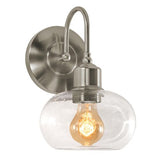 AFX Lighting LNYS0710MBSN Laney 10" Wall Scone Light W/ Medium Base, Satin Nickel Finish