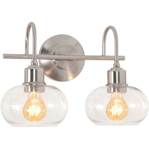 AFX Lighting LNYV1510MBSN Laney 15" Wall Scone Light W/ Medium Base, Nickel Finish