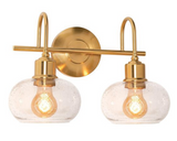 AFX Lighting LNYV1510MBVG Laney 15" Wall Scone Light W/ Medium Base, Gold Finish