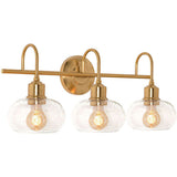 AFX Lighting LNYV2410MBVG 24-in 60W Laney E26 Vanity 3 Lights, 120V, Vintage Gold Finish