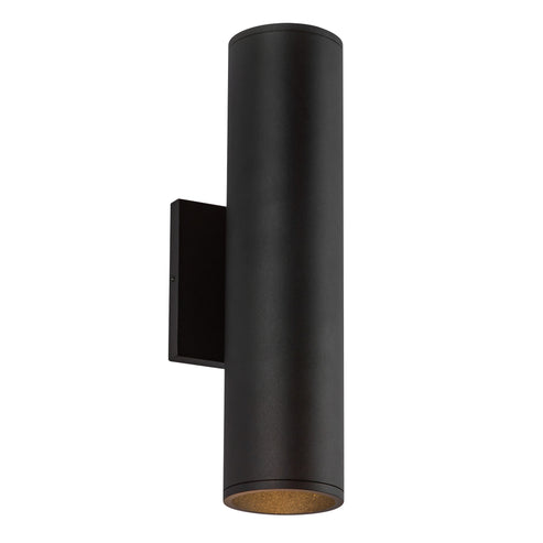 Kuzco Lighting LD3-UD12W24-3036-BK-UNV-010 Lorna 12-in (3-in Dia.) Wall Sconce Up/Down Light - CCT: 3000K -  Finish: Black