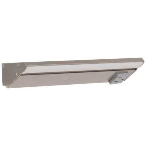 Task Lighting LP10-T6R5W-GSN 10.5" 5 Watt Lighted Power Strip - 1 Receptacle - CCT Tunable (27K Thru 50K) - 12V - Satin Nickel Finish