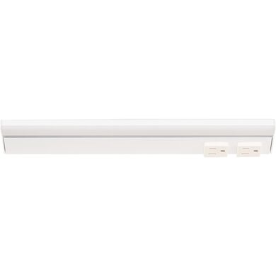 Task Lighting LP12HR6NDWWT40 12.5" 6 Watt Lighted Power Strip - 2 Receptacles - CCT 4000K - 600 Lumens - 12V - White