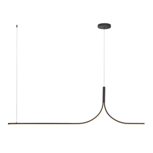 Kuzco Lighting LP17905-BK-UNV-010-RT Thread LED 59.13 inch Linear Pendant Ceiling Light Black Finish
