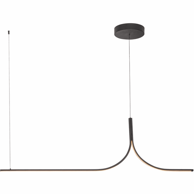 Kuzco Lighting LP17905-BK-UNV-010 Thread LED Kitchen Island Lighting Modern Black Finish