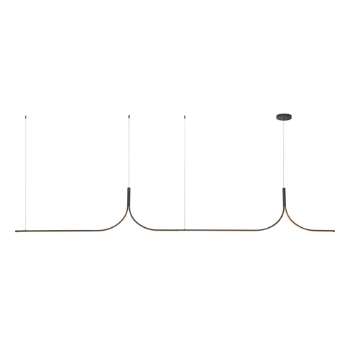 Kuzco Lighting LP17910-BK-UNV-010-RT Thread LED 118.13 inch Linear Pendant Ceiling Light Black Finish