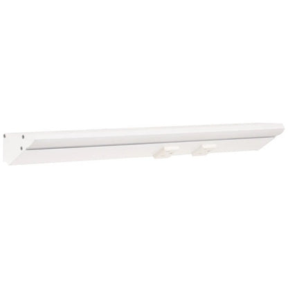 Task Lighting LP18HR9NDWWT30 18.5" 9W Lighted Power Strip - 2 Receptacles - Color Temperature 3000K - Lumens 900 lm - Voltage 12V - White Finish