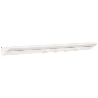 Task Lighting LP24-T6R12W-WWT 24.5" 12W Lighted Power Strip - 4 Receptacles - CCT Tunable (27K Thru 50K) Voltage 12V - White Finish