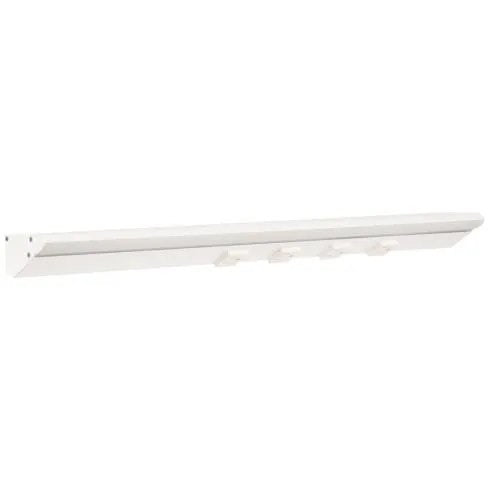 Task Lighting LP24-T6R12W-WWT 24.5" 12W Lighted Power Strip - 4 Receptacles - CCT Tunable (27K Thru 50K) Voltage 12V - White Finish