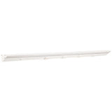 Task Lighting LP36QD12NDWWT27 36.5" Lighted Power Strip w/ Switch - 4 White Single Receptacles - 2700K - 1,200 Lumens - 120V - White