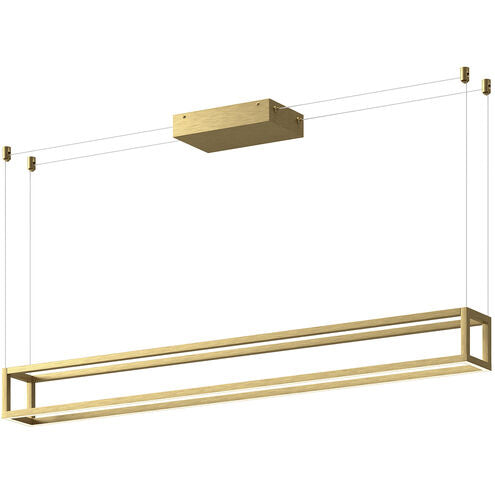 Kuzco Lighting LP45548-BG-UNV Plaza LED 47.25 inch Linear Pendant Ceiling Light Brushed Gold Finish