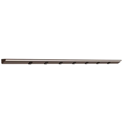 Task Lighting LP60-T6R30W-BBZ 60.5" 30W Lighted Power Strip - 7 Receptacles - CCT Tunable (27K Thru 50K) - Voltage 12V - Bronze Finish
