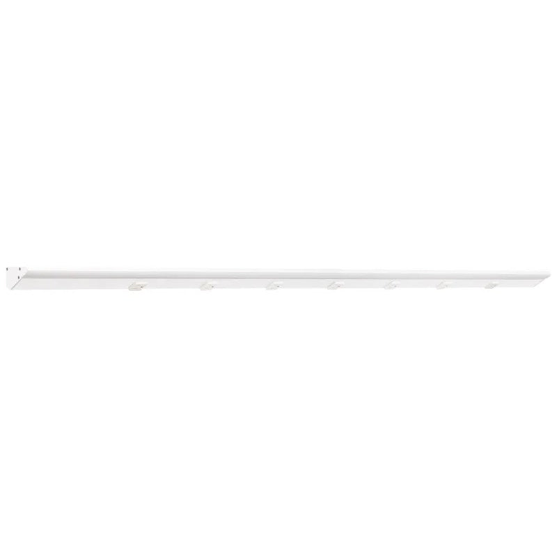 Task Lighting LP60-T6R30W-WWT 60.5" 30W Lighted Power Strip - 7 Receptacles - CCT Tunable (27K Thru 50K) - Voltage 12V - White Finish