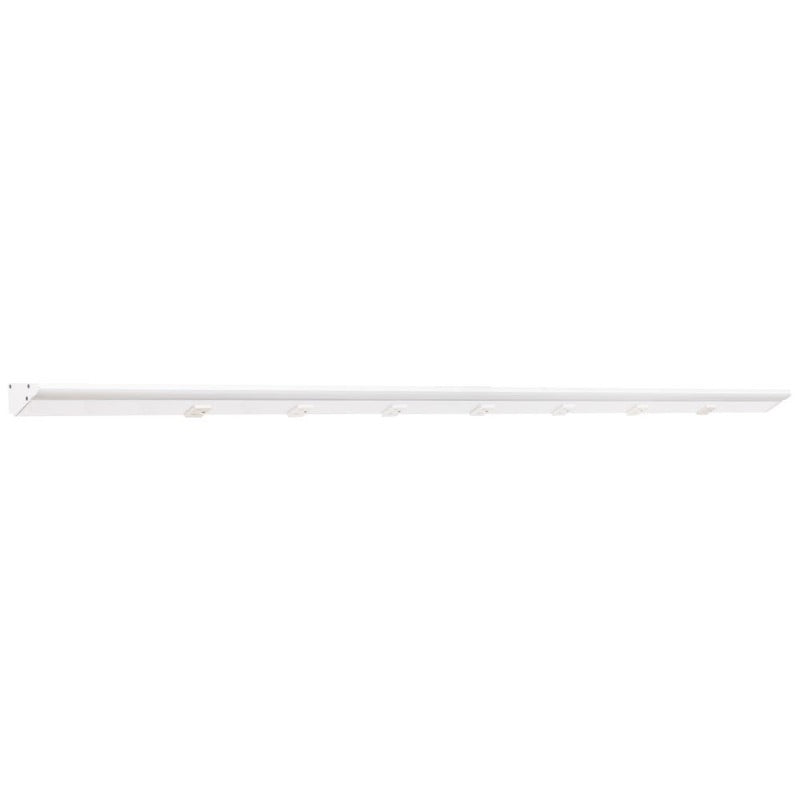 Task Lighting LP60HR30NDWWT50 60.5" 30W Lighted Power Strip - 7 Receptacles - Color Temperature 5000K - Lumens 3,000 lm - Voltage 12V - White Finish