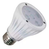 Orbit LPAR20-8W-D-CW Led Cool White PAR20 Dimmable Edison Base Light Bulb, Color Temperature 4700K, Wattage 8W, Voltage 120V