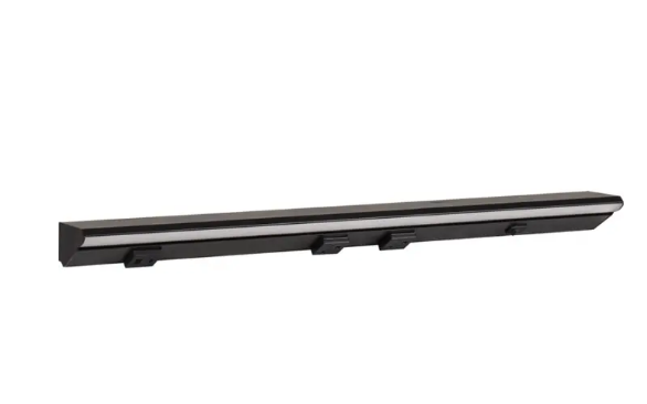 Task Lighting LPUL24S4DBBK50 24.5 Inch Lighted Power Strip - 800 Lumens - 12W - 5000K - 2 Receptacles - 1 USB-A/C - Right Wire Entry - 120V - Black