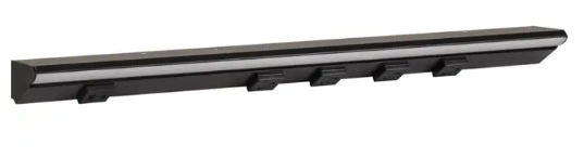 Task Lighting LPUL24S6RBBK27 24.5" Lighted Power Strip - 1,200 Lumens - 12W - 2700K - 4 Receptacles - 1 USB-A/C - 12V - Black Finish