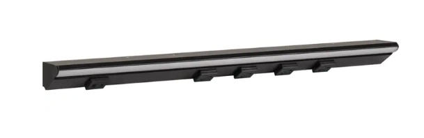 Task Lighting LPUL24S6RBBK50 24.5" Lighted Power Strip - 1,200 Lumens - 12W - 5000K - 4 Receptacles - 1 USB-A/C - 12V - Black Finish