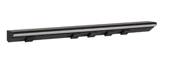 Task Lighting LPUL24T6RBBK  24.5" Lighted Power Strip - 1,200 Lumens - 12W - CCT Tunable - 4 Receptacles - 1 USB-A/C - 12V - Black