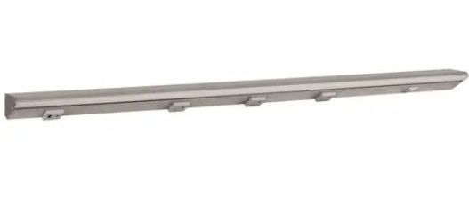 Task Lighting LPUL36S4DGSN50 36-1/2″ DV USB Series Lighted Power Strip, 400 Lm/Ft High Output, Satin Nickel finish, Grey receptacles, Daylight White 5000K