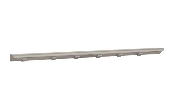Task Lighting LPUL42S6RGSN50 42.5 Inch Lighted Power Strip - 2,100 Lumens - 21W - 5000K - 5 Receptacles - 1 USB-A/C - 12V - Satin Nickel / Gray Finish