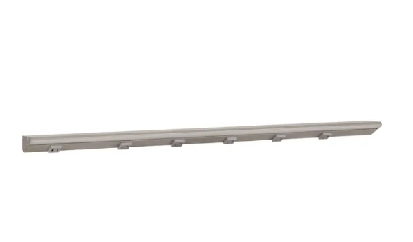 Task Lighting LPUL42T6RGSN 42.5" Lighted Power Strip - 2,100 Lumens - 21W - CCT Tunable - 5 Receptacles - 1 USB-A/C - 12V - Satin Nickel / Gray Finish