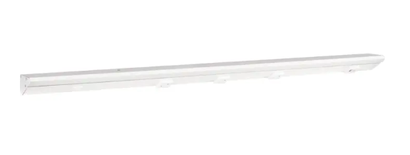 Task Lighting LPUR36S4DWWT40 36.5" Lighted Power Strip - 1,200 Lumens - 18W - 4000K - 3 Receptacles - 1 USB-A/C - Left Wire Entry - 120V - White