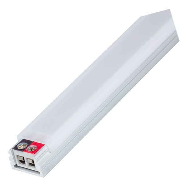 Task Lighting LR1P712V18-03W3 14-1/2" 120 Lumens/Ft. 12-Volt Accent Output Flat Linear Fixture, Single-White, Fits 18" Wall Cabinet, 116 Lumens/Fixture, 3 Watts, Soft White 3000K