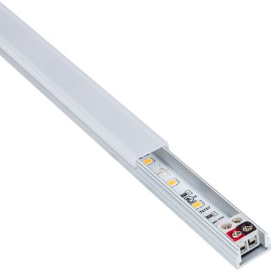 Task Lighting LR1P712V36-05W4 32-1/4" 120 Lumens/Ft. 12-Volt Accent Output Flat Linear Fixture, Single-White, Fits 36" Wall Cabinet, 258 Lumens/Fixture, 5 Watts, Cool White 4000K