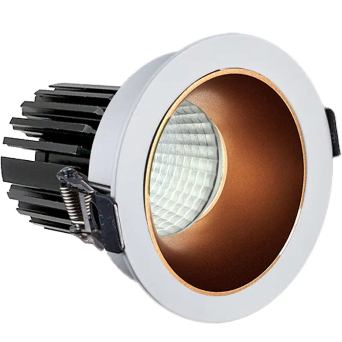Westgate LRD-10W-MCT5-3WTR-MG 3" Led Winged Recessed Downlight, Open Trim, Wattage 10w, CCT Selectable, 700 Lumens, Voltage 120v, Matte Gold