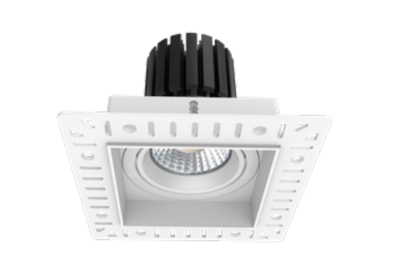 Westgate LRD-TL-10W-MCT5-4SM1-BK 4 Inch Regressed Square LED Architectural Trimless Recessed Lights, Watt 10W, MCT5 27k/30k/35k/40k/50k Black Finish