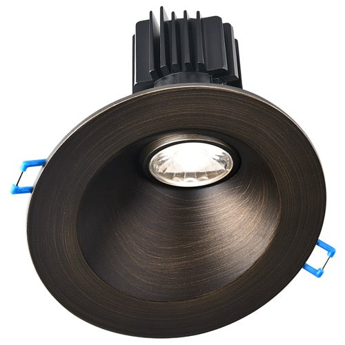 Lotus LED Lights LRG3-3018K-HO-4RSL-ORB 4" Sloped Round Regressed Gimbal LED Downlight, High Output, Color Temperature Dim to Warm, Lumens 760 lm, Wattage 11W, 120V, Oil Rubbed Bronze