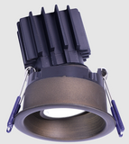 Lotus LED Light LRG3-5CCT-HO-TT-ORB 3" Round Regressed Gimbal Led Downlight - High Output - 11w - Thin Trim - Cct Selectable - 120v - Oil Rubbed Bronze Finish