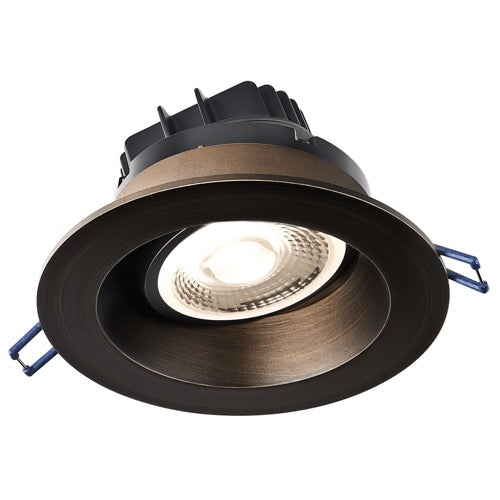 Lotus LED Lights LRG4-3018K-HO-ORB 4" Round Regressed Gimbal LED Downlight, High Output, Color Temperature Dim to Warm, Lumens 1250 lm, Wattage 15W, 120V, Oil Rubbed Bronze