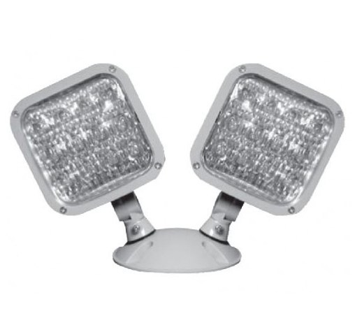 Orbit LRHS-WP-2-MV-GY-HO Double Square Wet Location Led Head Multi Volt Gray Housing Hi Outpt Hsg 1.5 W per Head and 3.6V, 6V, 9.6V & 12V