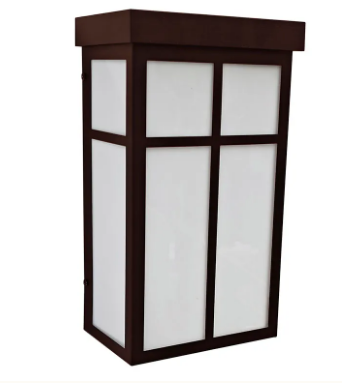 Westgate LRS-SH-12-MCTP-DD-ORB 12 Inch Shoji Window Wall Sconce Light, Selectable Wattage 9W/13W/17W, 70LM/W, 3CCT 3000K/4000K/5000K Oil Rubbed Bronze Finish