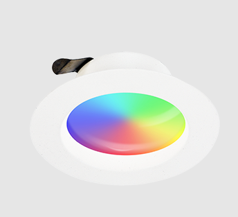 4” Smart Wi-FI RGBW Smooth LED Retrofit Downlight White Finish 700lm/9W