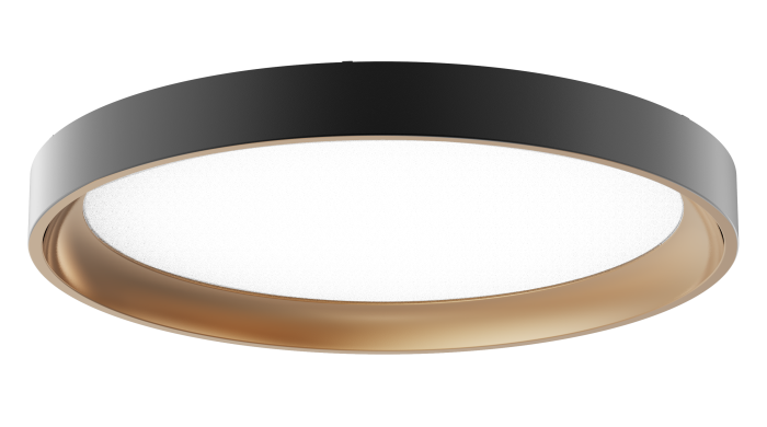 Lighting Spot 26 LS-RT-16BG 16" Round Baffle Recessed Trim - Finish: Black and Gold