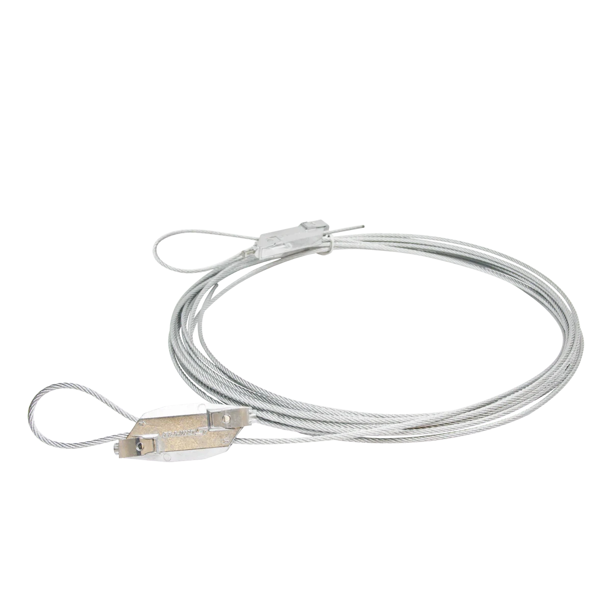 American Lighting LS-CABLE-60 60ft Heavy-Duty Catenary Cable Kit – 1/8" Galvanized Steel, 330lb Capacity, Adjustable Clips & Tensioning Tool, Indoor/Outdoor for Commercial String Lighting