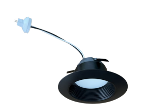 4" Selectable 5CCT Baffle 12V Low Voltage Bi-Pin Lumens 750 lm, Wattage 10W, Black Finish