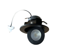 4" Selectable 5CCT 12V Low Voltage Bi-Pin  Adjustable Gimbal, 360° Adjustable Gimbal, 45° Beam Angle, Black Finish