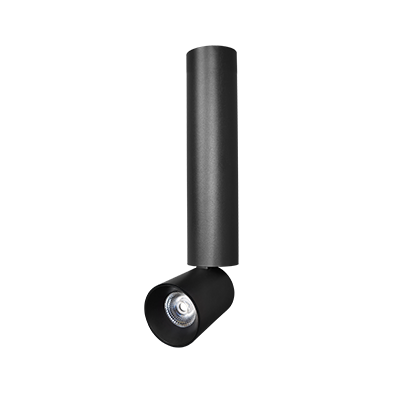 Lighting Spot 26 LS-SC-15-12W-5CC 15" Surface Mount Adjustable LED Cylinder Light - Color Temperature: 5CCT - Finish: Black