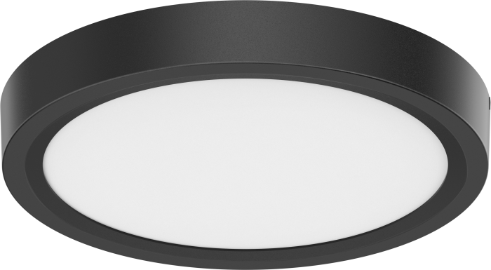 Lighting Spot 26 LS-SM-7R-12W 5CCT-BL 7'' LED Slim Panel Light, Wattage 12W, Multi-Color Temperature, Black Finish