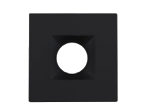 Lighting Spot 26 LS-T-2-SQ-BL 2” Square Trim for LS-1-5CCT, Black Finish